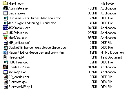 Jedi Outcast Editing Tools